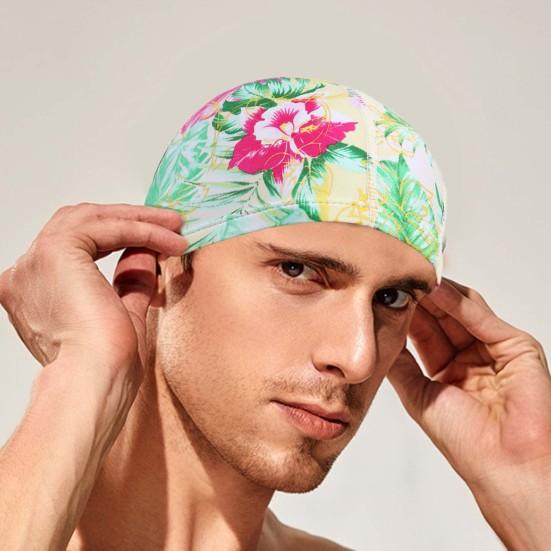 Pălărie de înot Extra moale Elasticitate ridicată Impermeabil fără decolorare Respirabil Protecție Poliester Elastic Pălărie sport de înot Căciuli pentru femei