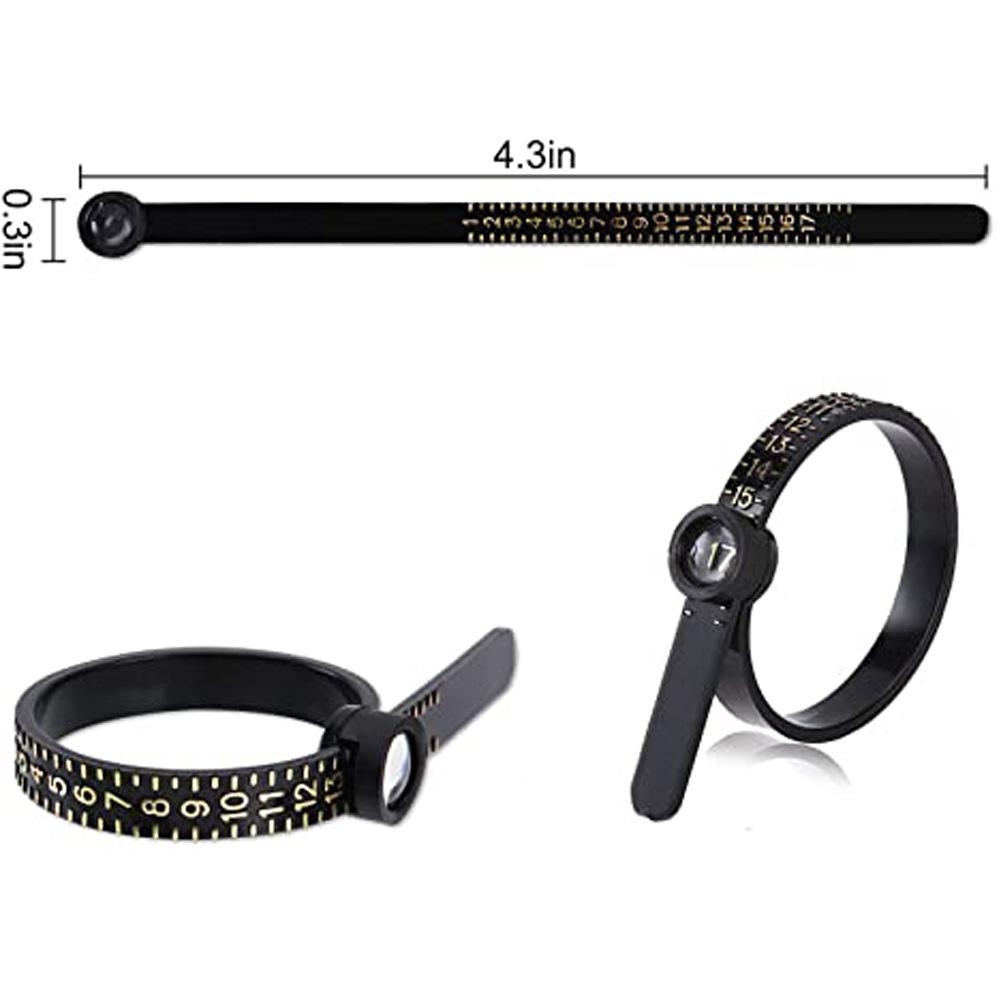 Ring Measuring Ruler Ring Soft Ruler Filter Us Size Ring Measuring Tool With Magnifying Glass