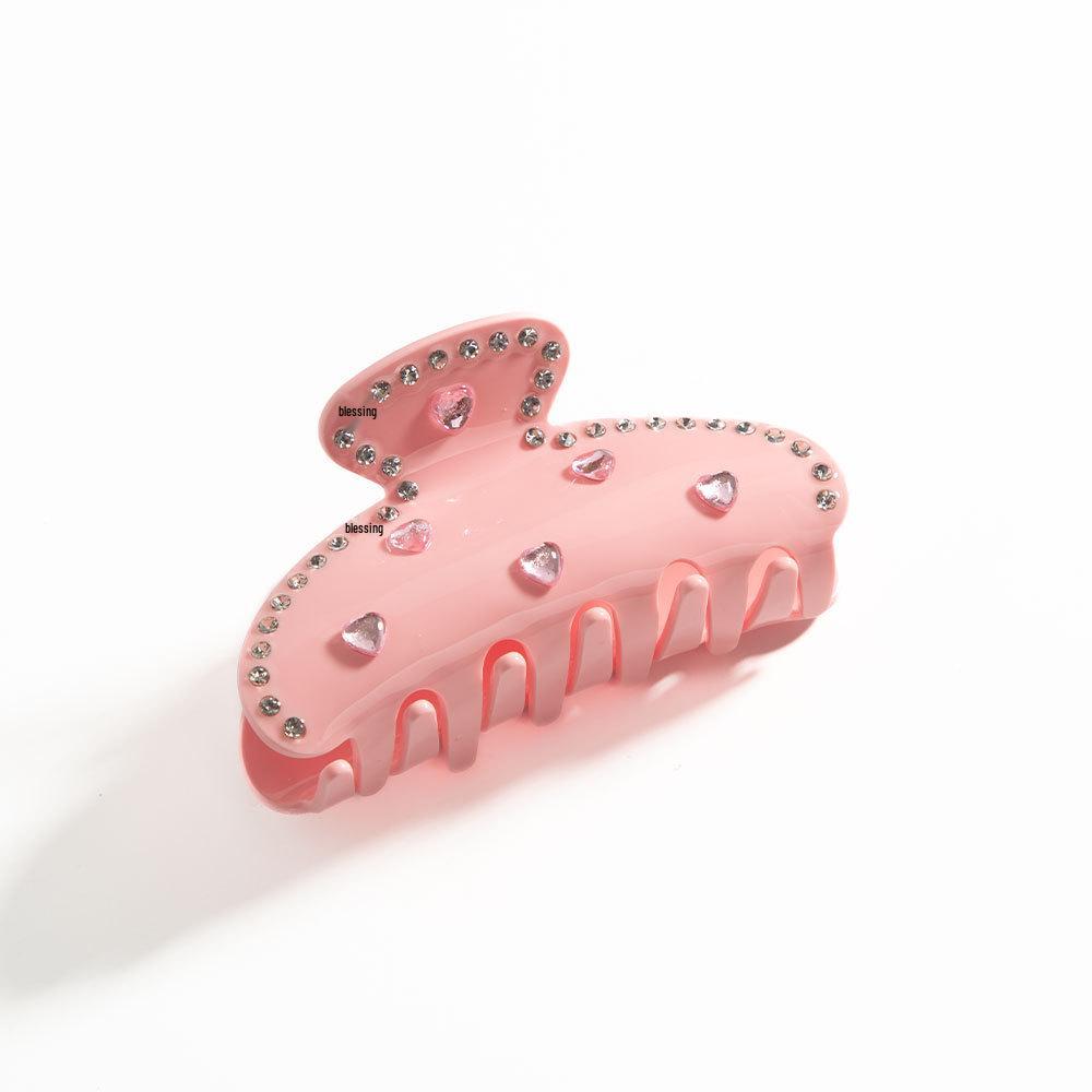 European-Style Acrylic Rose Claw Clip: High-End, Large Hair Accessory for Buns