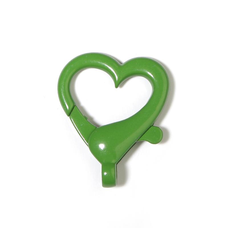 10Pcs/Lot Alloy Lobster Clasps Heart Shape Multicolor Key Chain Sping Buckle for Jewelry Making DIY Key Chains Bag Ornaments