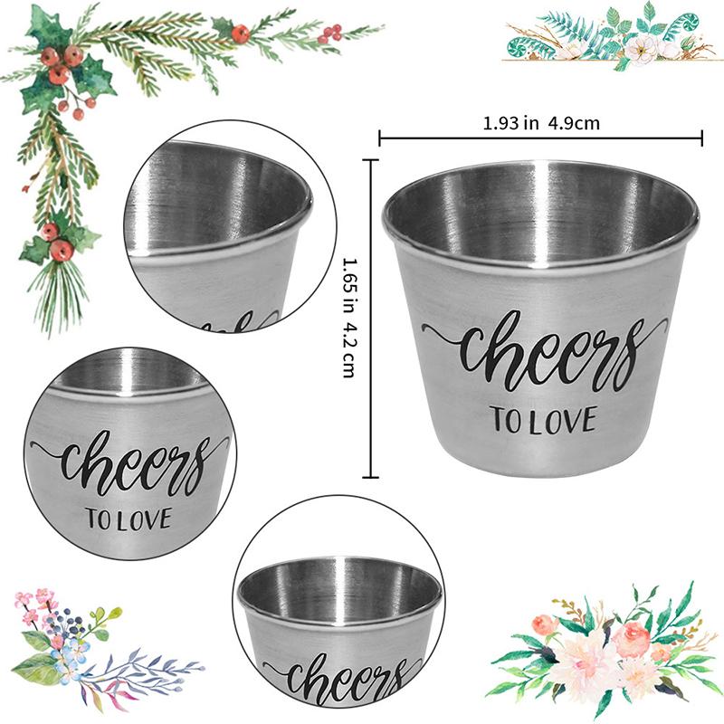 12Pcs Wedding Banquet Gift Small Wine Glass Set Bridal Souvenir Bridal Shower Birthday Event Gift Party Gift