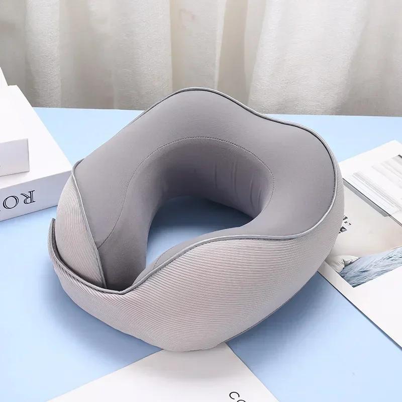 U-shaped Portable Neck Pillow Memory Foam for Office Travel Nap Cushion Soft and Comfortable Car Seat Home Decor