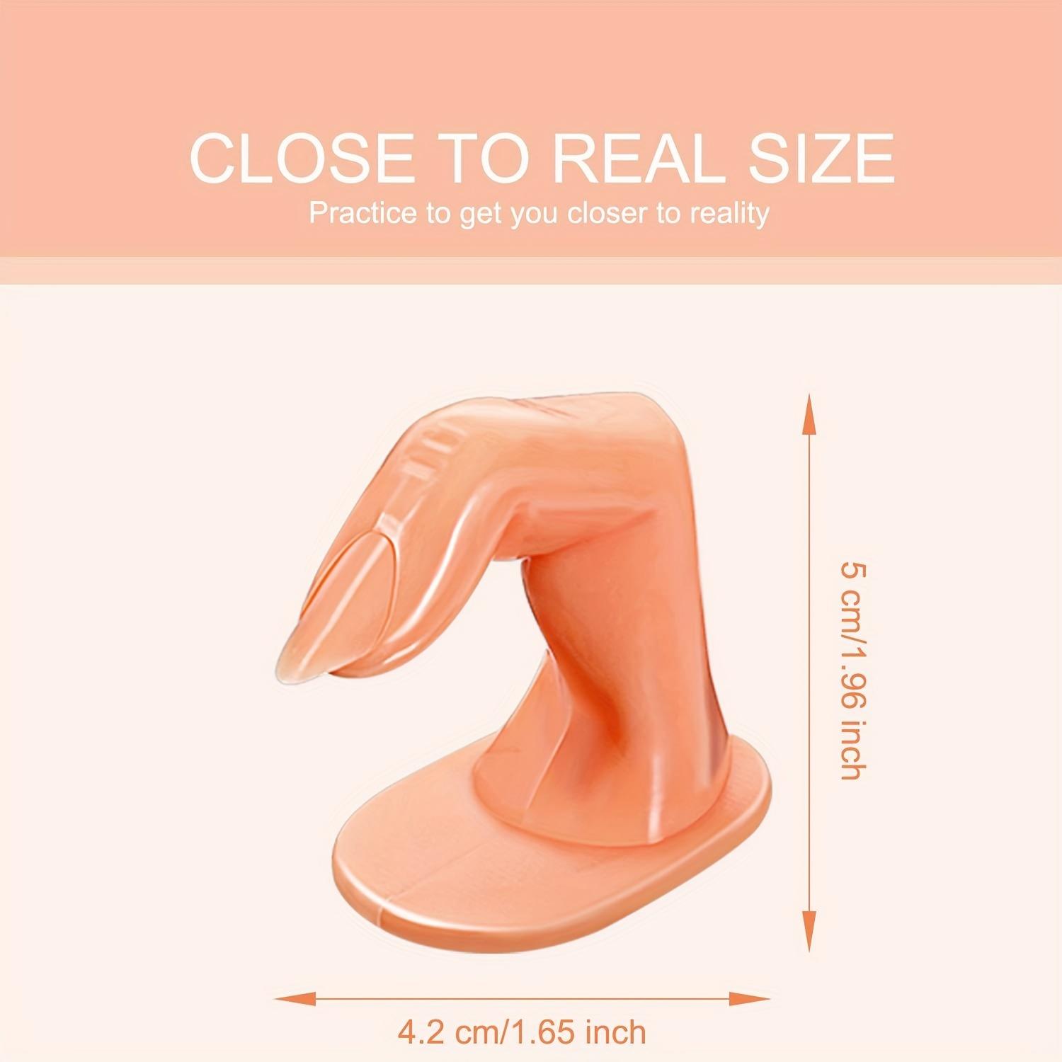 Искусственные пальцы для нейл-арта 1 шт. Пластиковые искусственные пальцы с ногтями для практики нейл-арта и инструменты для демонстрации и украшения