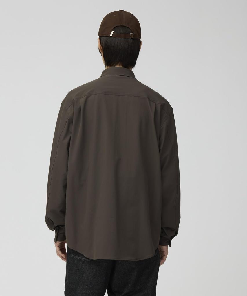 Snow Peak Stretch Dark Size S Water-Repellent Shirt, Brown