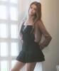 Leijeumiya Fairy Sasha Mini Dress [Black]