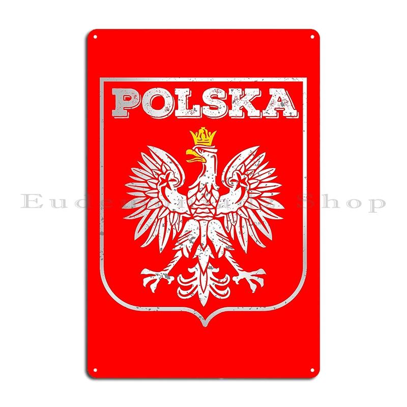 Польша Polska Орел Флаг G Металлическая табличка Создать Паб Таблички Паб Гараж Polska Орел Флаг Жестяная табличка Постер 20x30cm