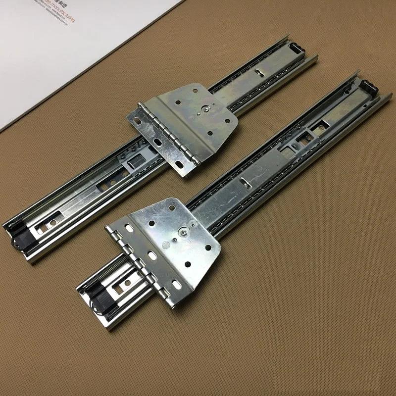 

Выдвижная и поворотная на 90 градусов шариковая направляющая Скрытая створка Шкаф Складное Рамочное зеркало серебряный