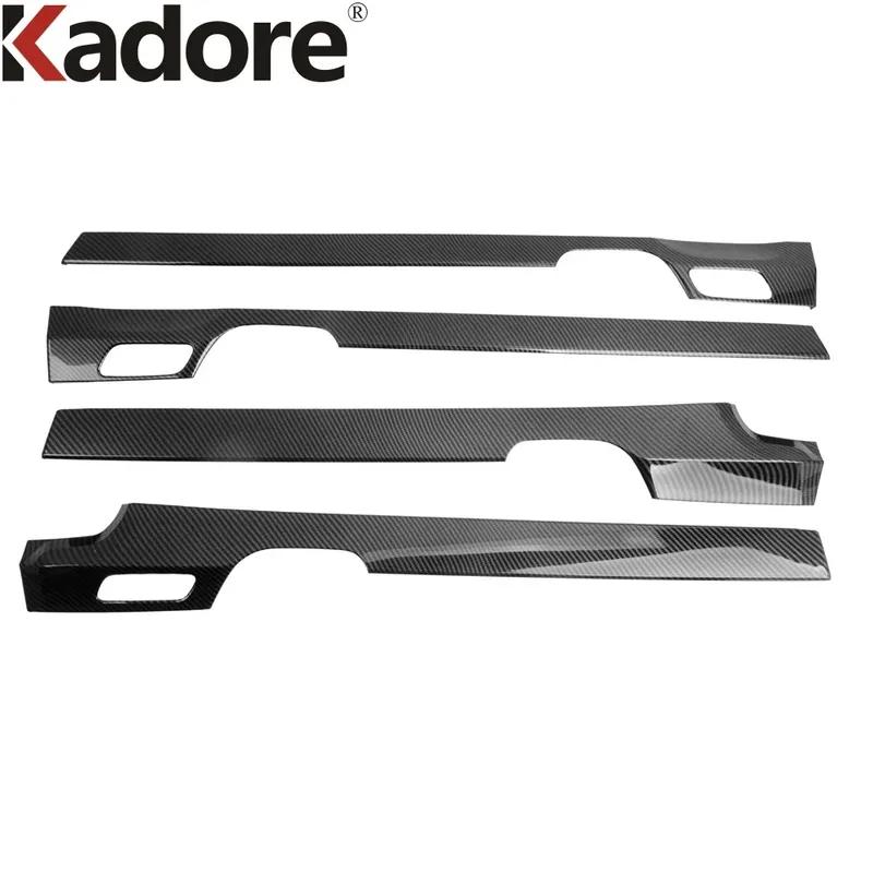 Car Inner Door Handle Panel Cover Trim For Hyundai Palisade     2024 Carbon Fiber Interior Mouldings Accessories
