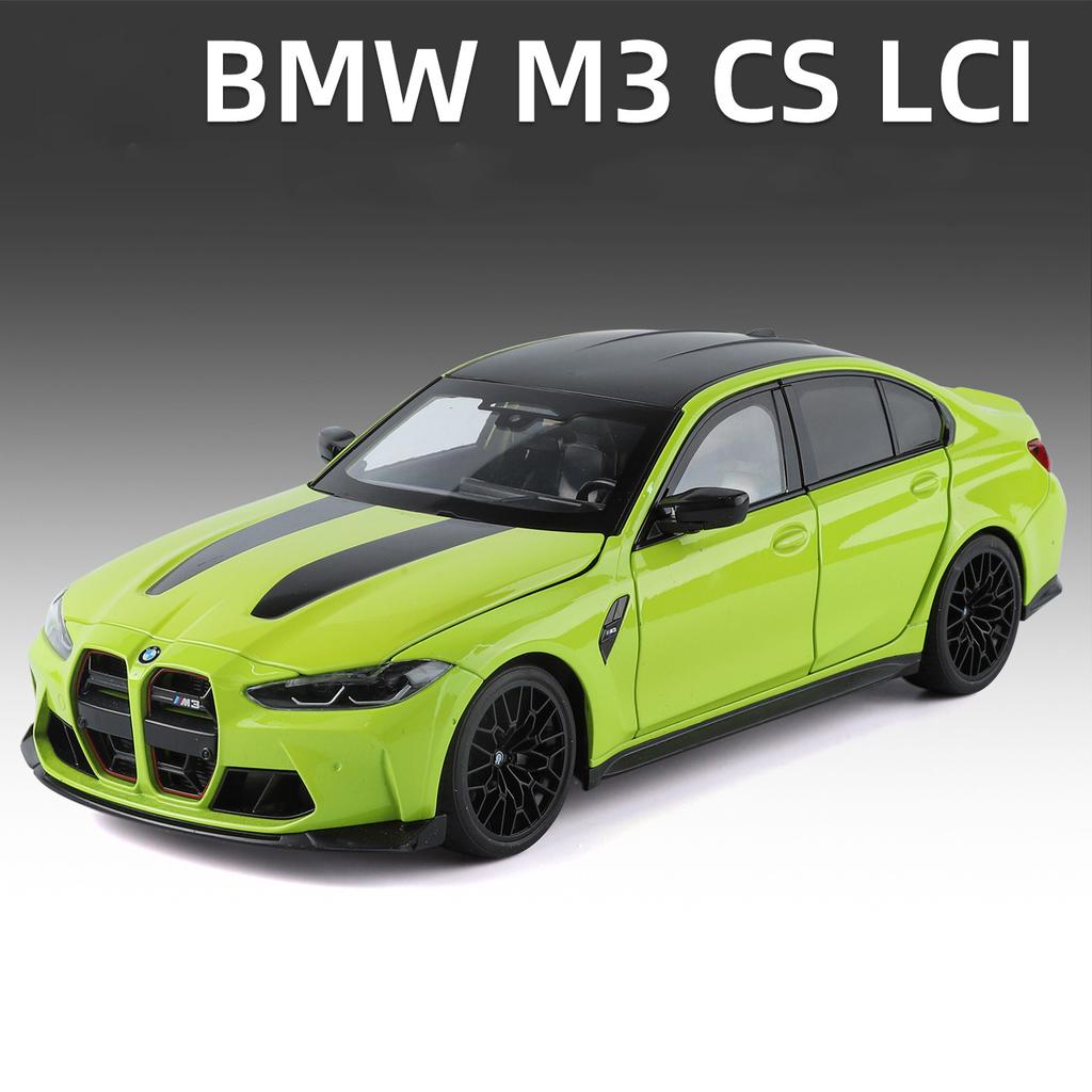 1:18 BMW M3 CS LCI G80 Coupe Legierung Super Sportwagen Modell Druckguss Metall Rennstreckenfahrzeuge Automodell Sammlung Kinderspielzeug Geschenk