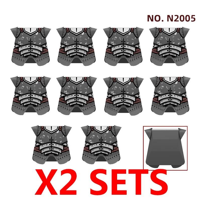 MOC Medieval Red Lion Black Eagle Castle Soldier Knight Horse Mount Building Block Military Figure Vest Armor Flag Toy Gift B036