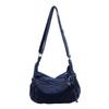Denim Bag For Women Large Capacity Casual Crossbody For Daily Use