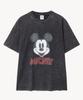 VTWO Vintage Washed Face _Mickey_ T-Shirt (Black)