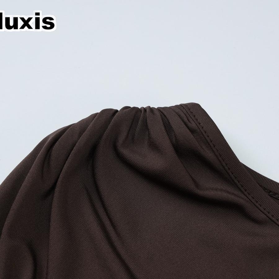 Women's Summer New Fashion Personality Tiered Ruffles Slim Fit Crew Neck Sleeveless Dress