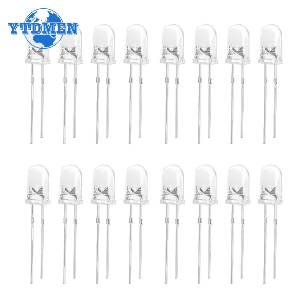 100pcs/lot 5 Colors F5 5MM Round LED Assortment Kit Red/Green/Yellow/Blue/White Light Emitting Diode Set