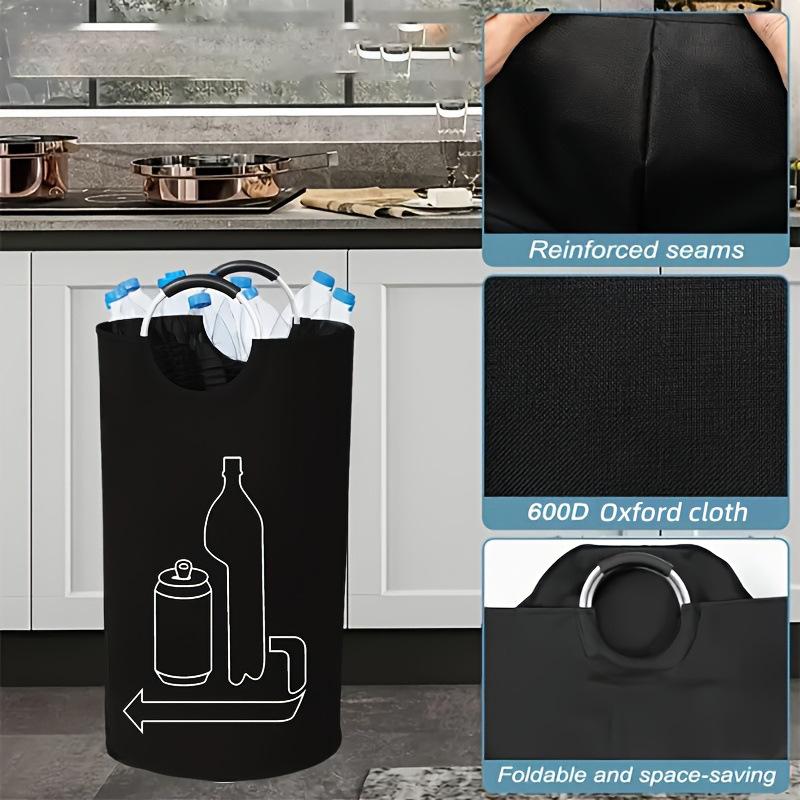 Waterproof Oxford Cloth Laundry Basket with Aluminum Handle - Large Capacity and Foldable Design