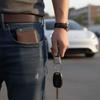Bag Pendant Anti-loss Design Metal Keychain Metal Sense Car Accessories Car Key Rings Simple Design Key Rings Personalized Gift