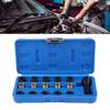 M14x1.25mm 14mm Spark Plugs Thread Repair Kit, 16Piece Steel Reamer Tap Set With Plastic Case For Automotive Maintenance