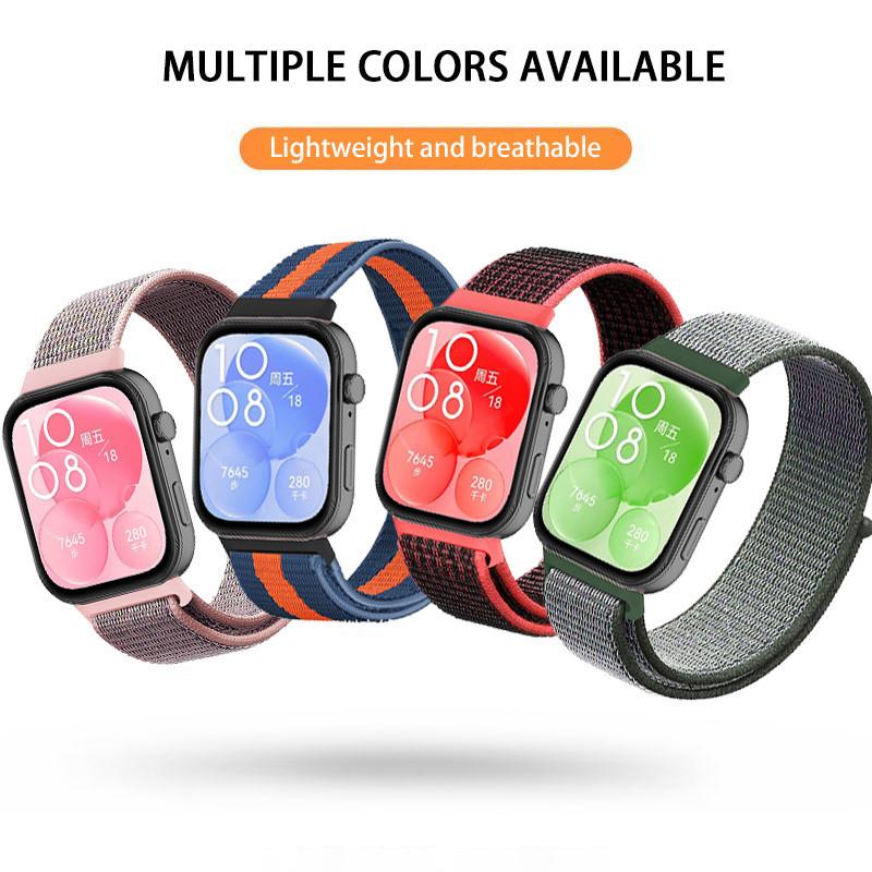 Nylon Strap For Huawei Watch Fit 4 Pro 3 watchband Breathable Woven wristband Replacement band