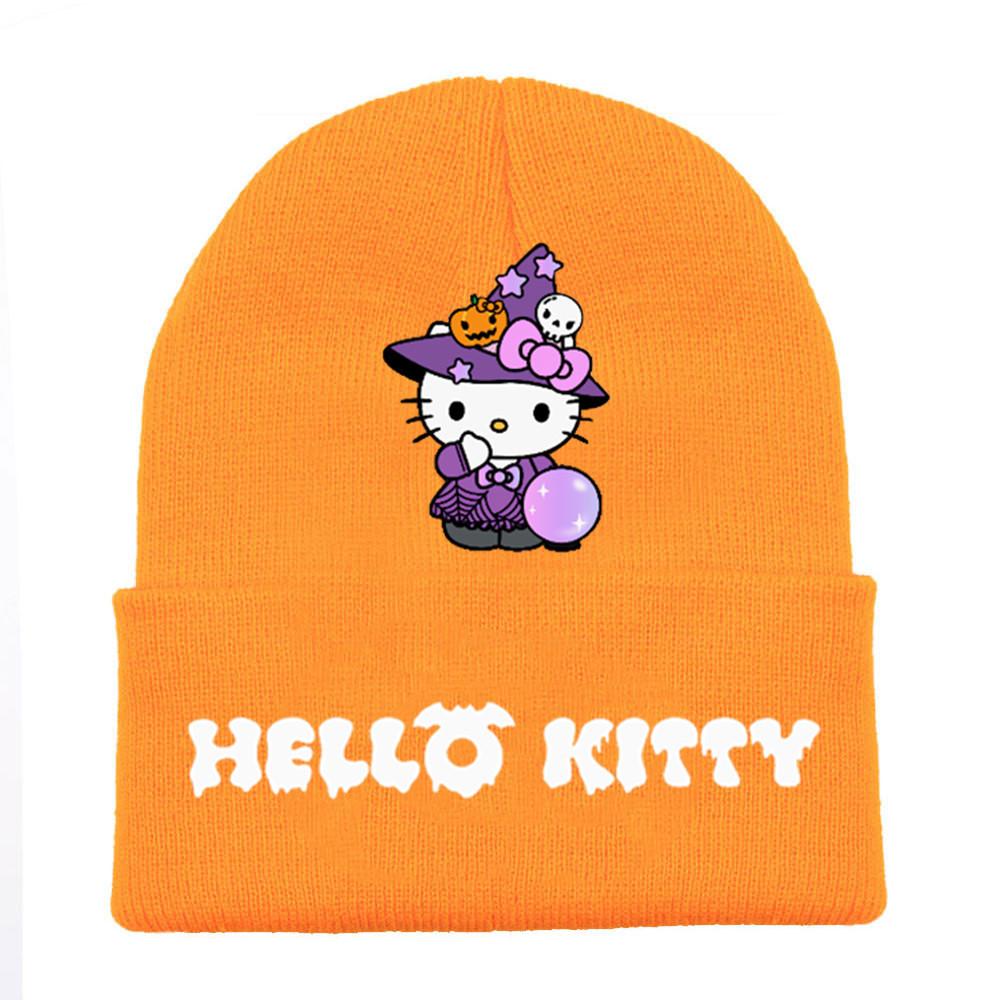 Halloween Printed Knit Cap For Winter Teens And Cartoon Enthusiasts