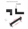 Brushed Gold & Black Stainless Steel Drawer Handle for Cabinets and Wardrobes