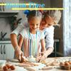 6 Inches Long Small Kitchen Baking Rolling Pin, Wood Dough Roller for Children, Fondant Pasta