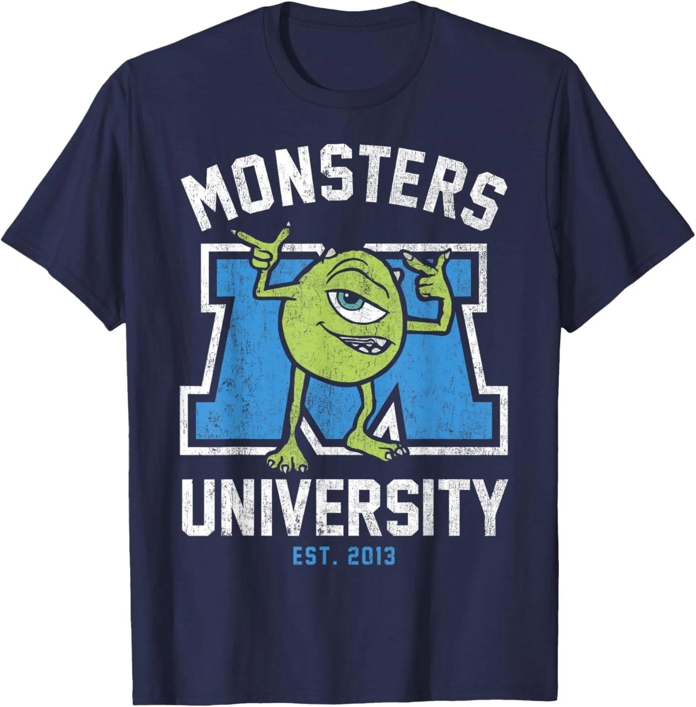 Pixar Monsters University Mike Collegiate Logo T-Shirt S
