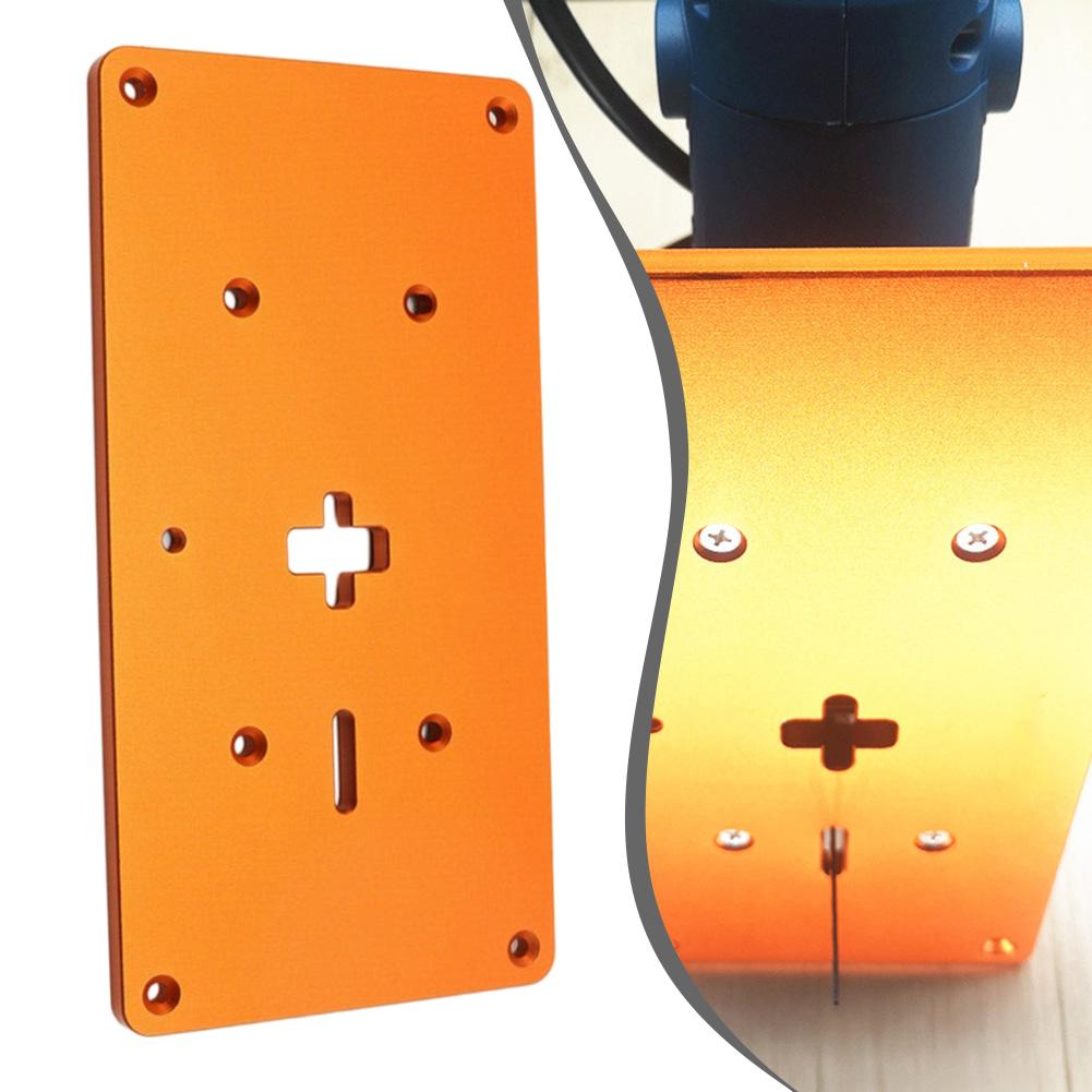 DIY Woodworking Projects Aluminum Alloy Insert Plate Easy Setup And Integration Enhanced Drilling Efficiency 51*108mm