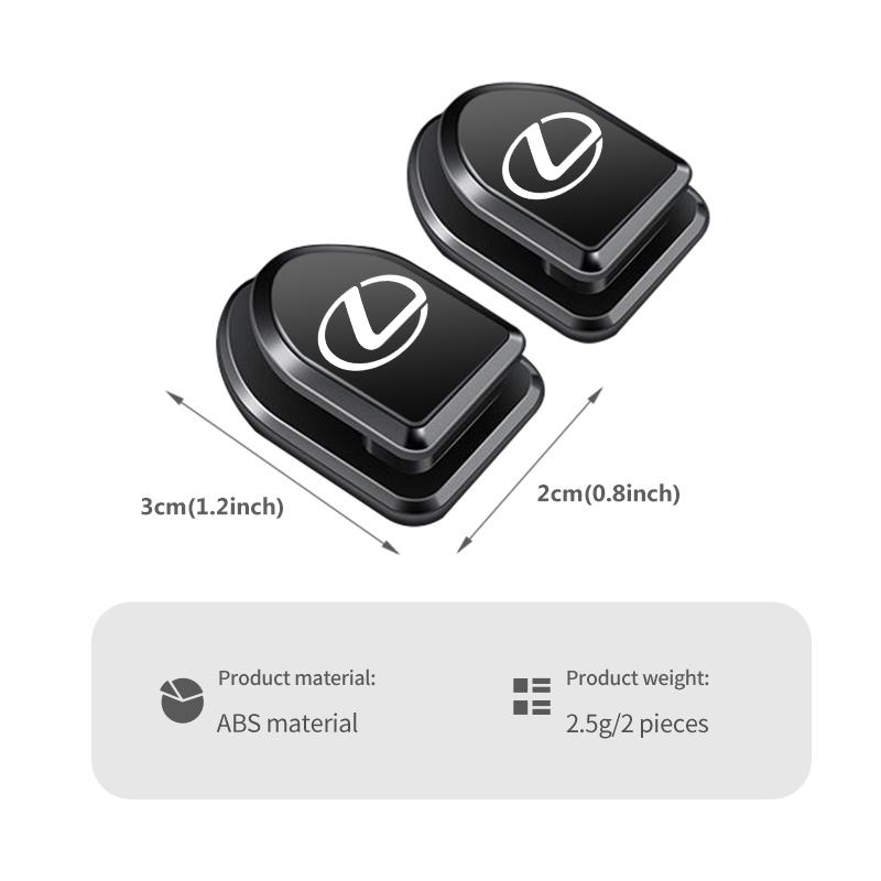 AGE2 Mini Car Hook Holder Dashboard Hanging Strong Adhesive Hooks Cable Organizer Storage Hanger For Lexus UX250h RX450h RX300 GX470