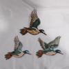 3Pcs Wooden Duck Wall Decoration DIY Flying Duck Decorative Lifelike Farmhouse Wall Art for Home Decor Bedroom Living Room