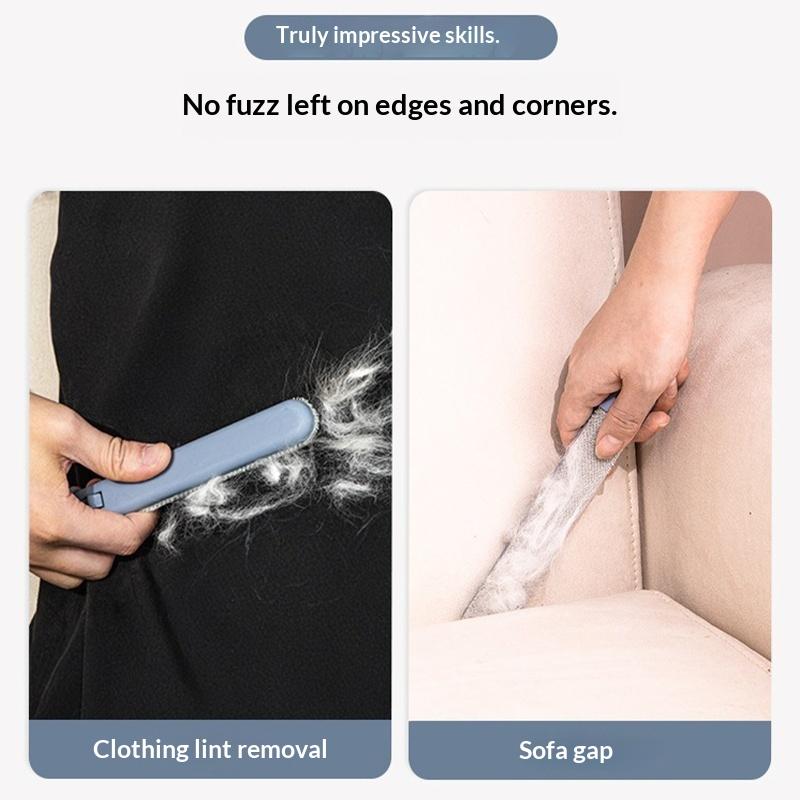 Long Handle Pet Hair Remover Brush Static Cat Hair Cleaner Multi-functional For Carpets Ideal For Cat Furniture Cleaning