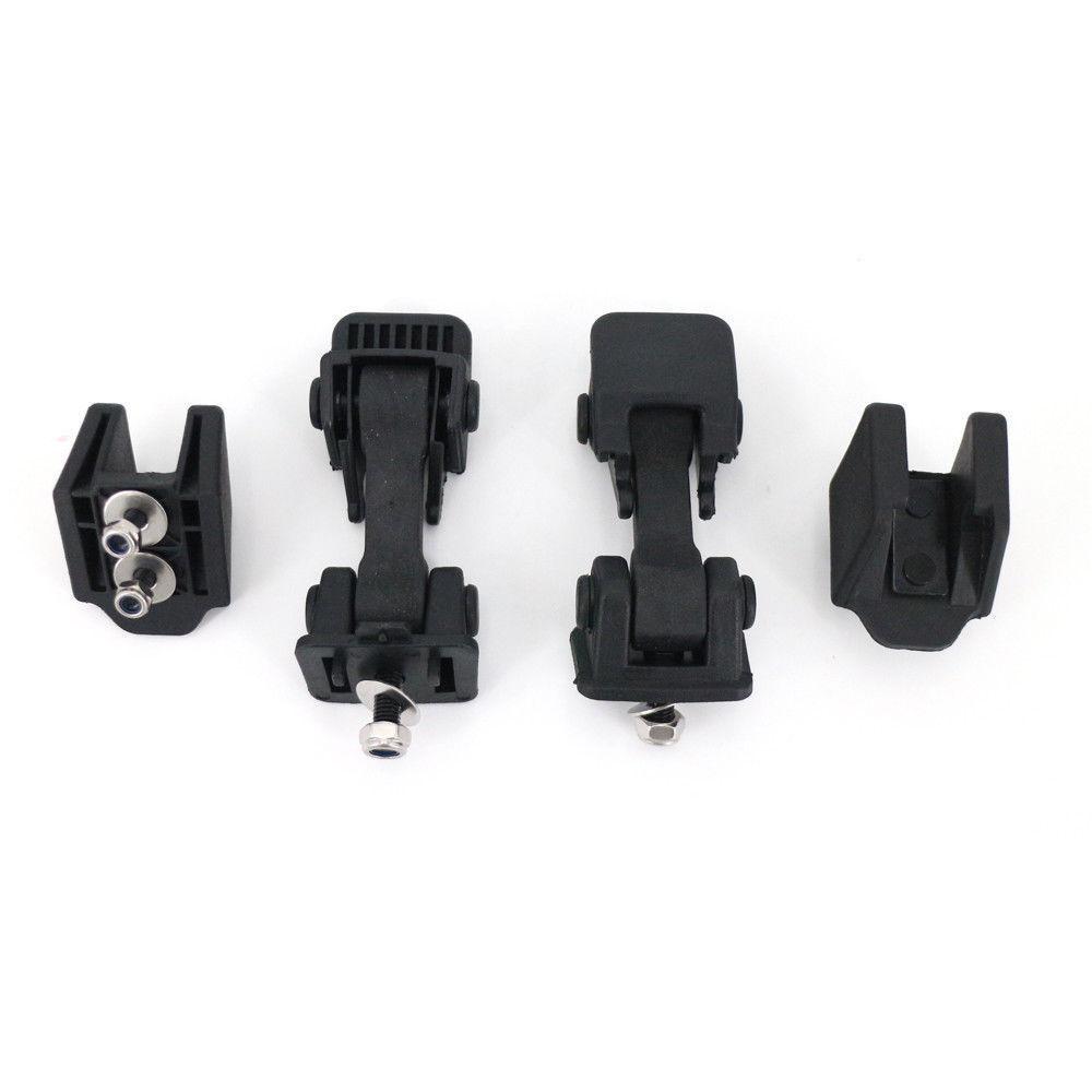 Pair Front Hood Latch Catch & Bracket for Jeep Wrangler TJ 97-06