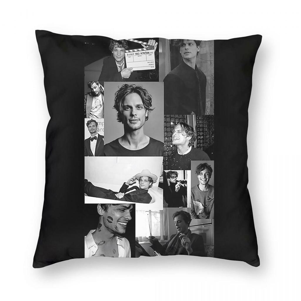 Matthew Gray Gubler Square Pillowcase Polyester Linen Velvet Printed Zip Decorative Pillow Case Home Cushion Cover