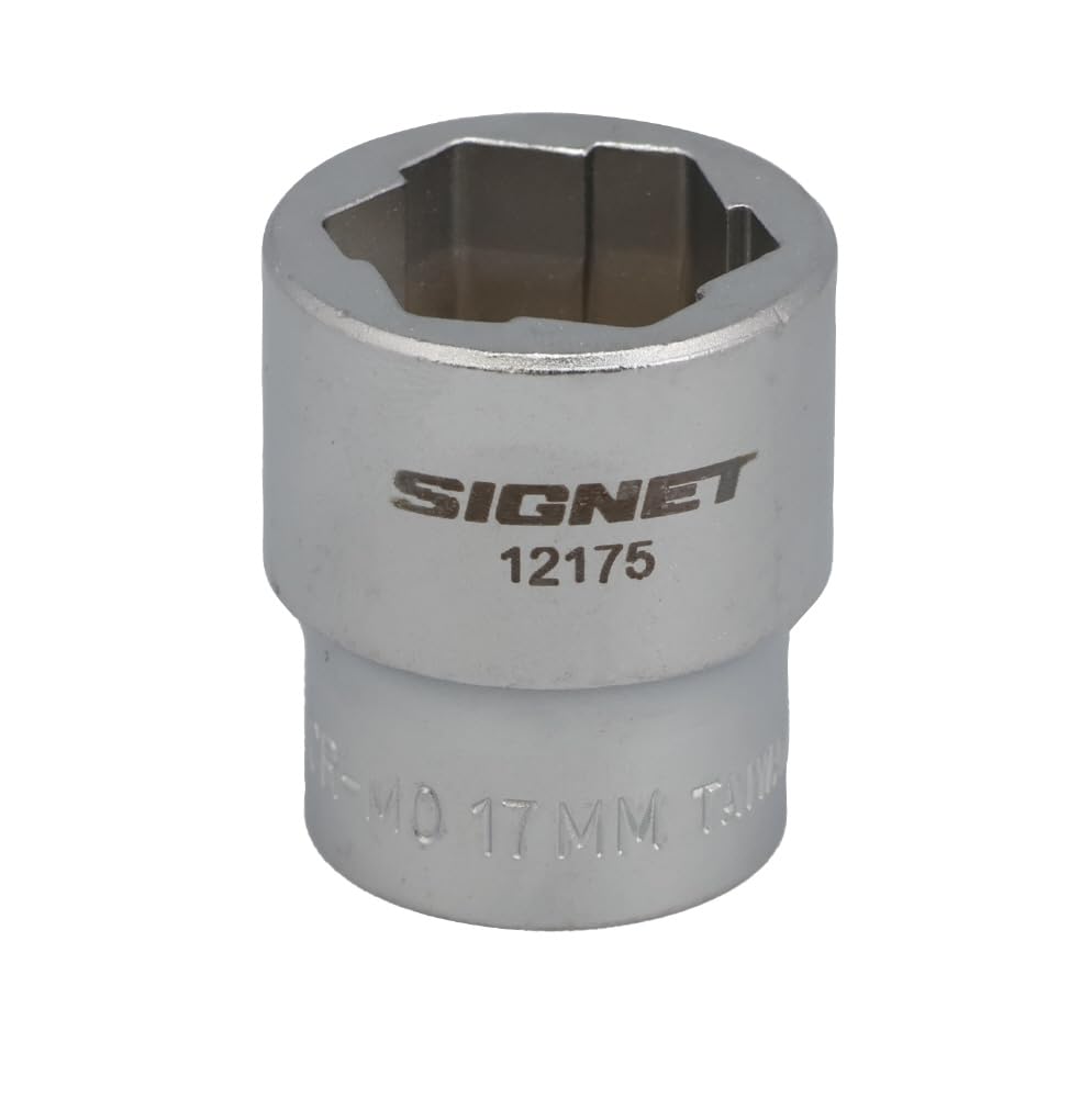 SIGNET Bolt Remover 12175 3/8DR Socket, 17mm,