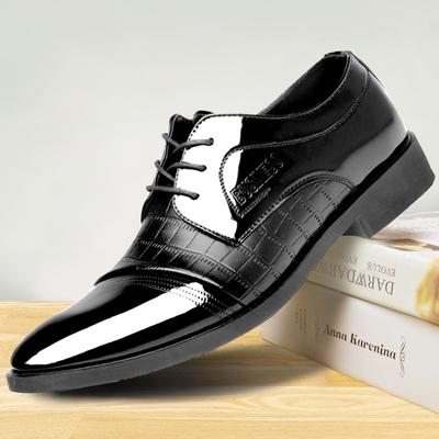 Dernières Chaussures Oxford Italiennes pour Hommes Chaussures de Mariage en Cuir Verni de Luxe Bout Pointu Chaussures de Ville Derbies Classiques Grande Taille 38-48