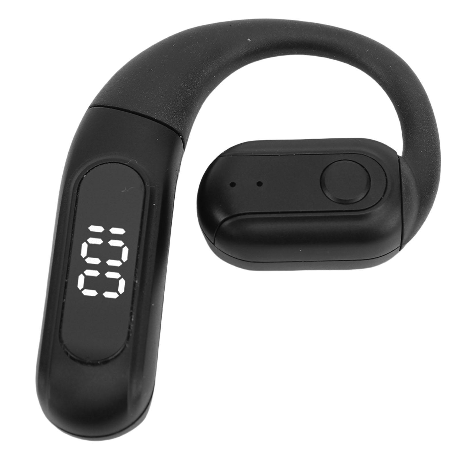 

Earphone 180 Degree Rotatable Single Ear Wireless Hook Headphone Replaceable Battery
