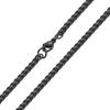 Collana a Catena di Grano per Uomo Tono Oro Argento Nero Catene di Grano 3mm Collana in Acciaio al Titanio per Uomo Ragazzo Regali di Compleanno