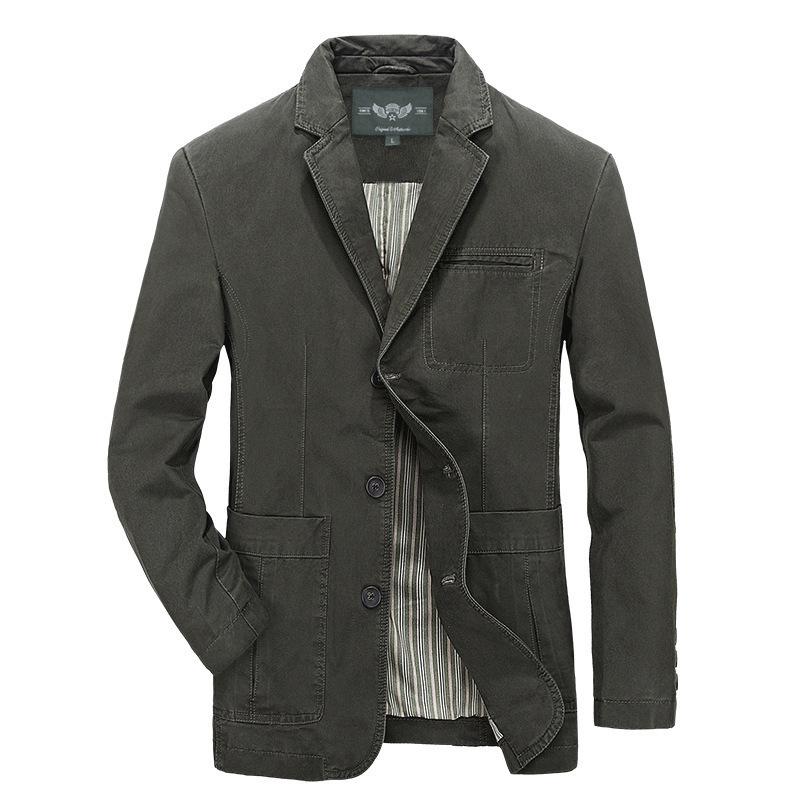Men's Plus Size Cotton Blazer, Spring/Autumn Style, Casual Suit Jacket 817#