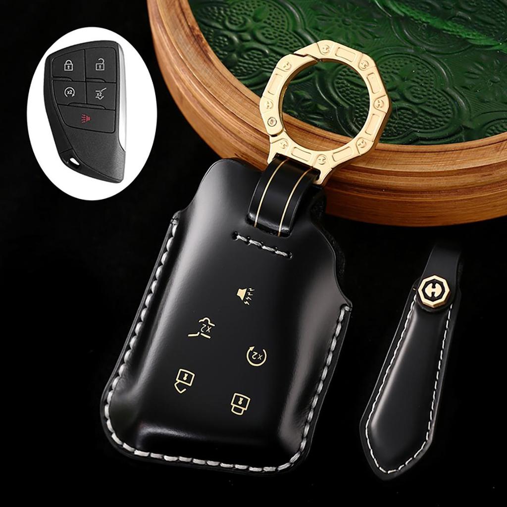 Suitable for New Style Buickang Kewei Handmade Cowhide High-End Car Key Cover