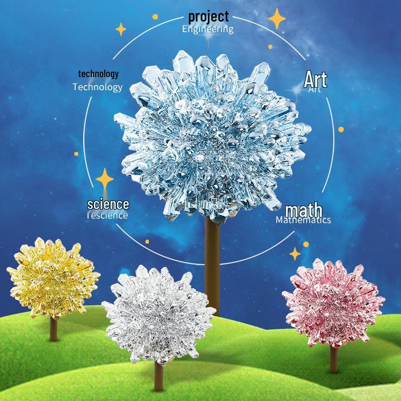 DIY Crystal Growing Magic Tree: Educational Toy for Primary Students