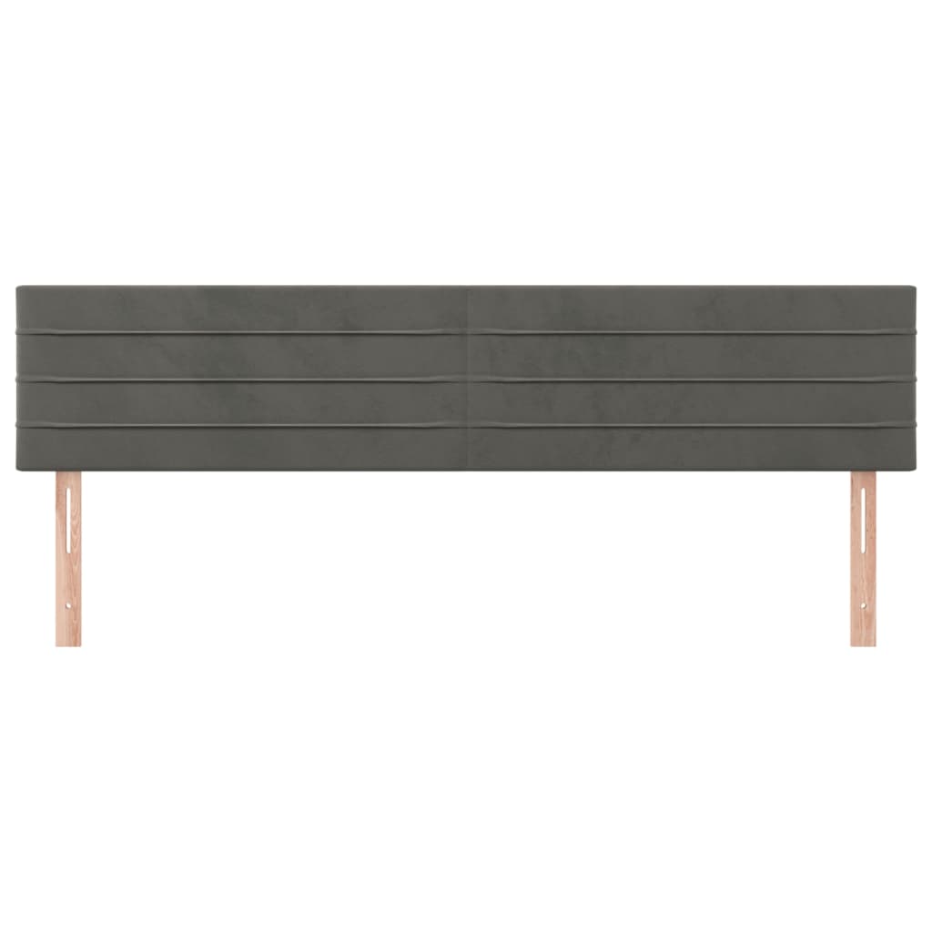 Headboards Dark Gray 160x5x78 88 cm Velvet