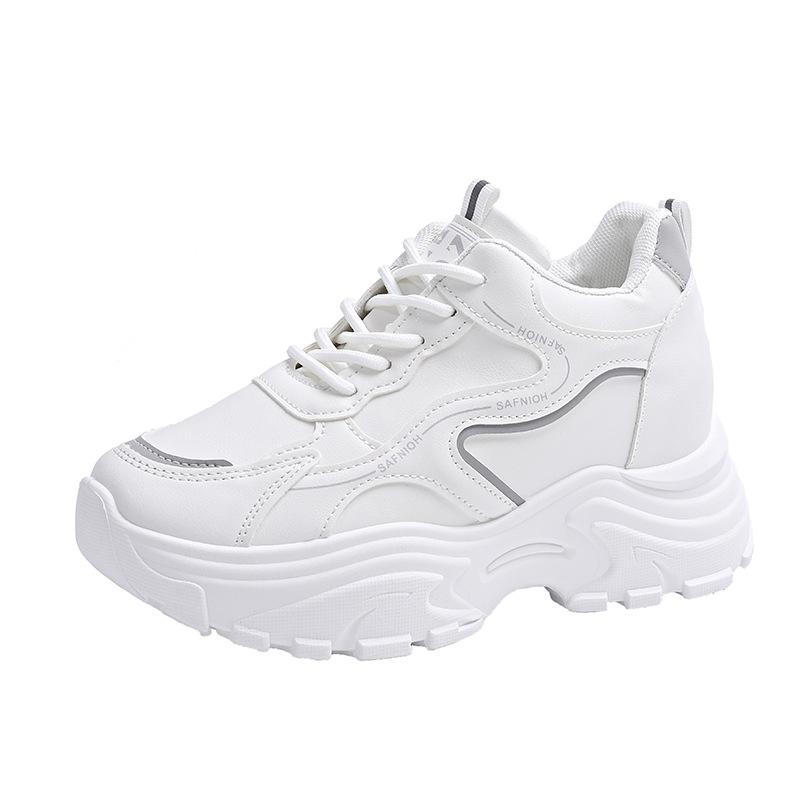 Platform dad shoes women's spring and autumn 2025 new little white shoes small height increase casual sports shoes ins tide
