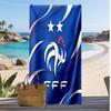 France Football Print Beach Towel Quick Dry Super Absorbent Soft Bath Towel for Swimming Beach Travel Fan Souvenir Gift