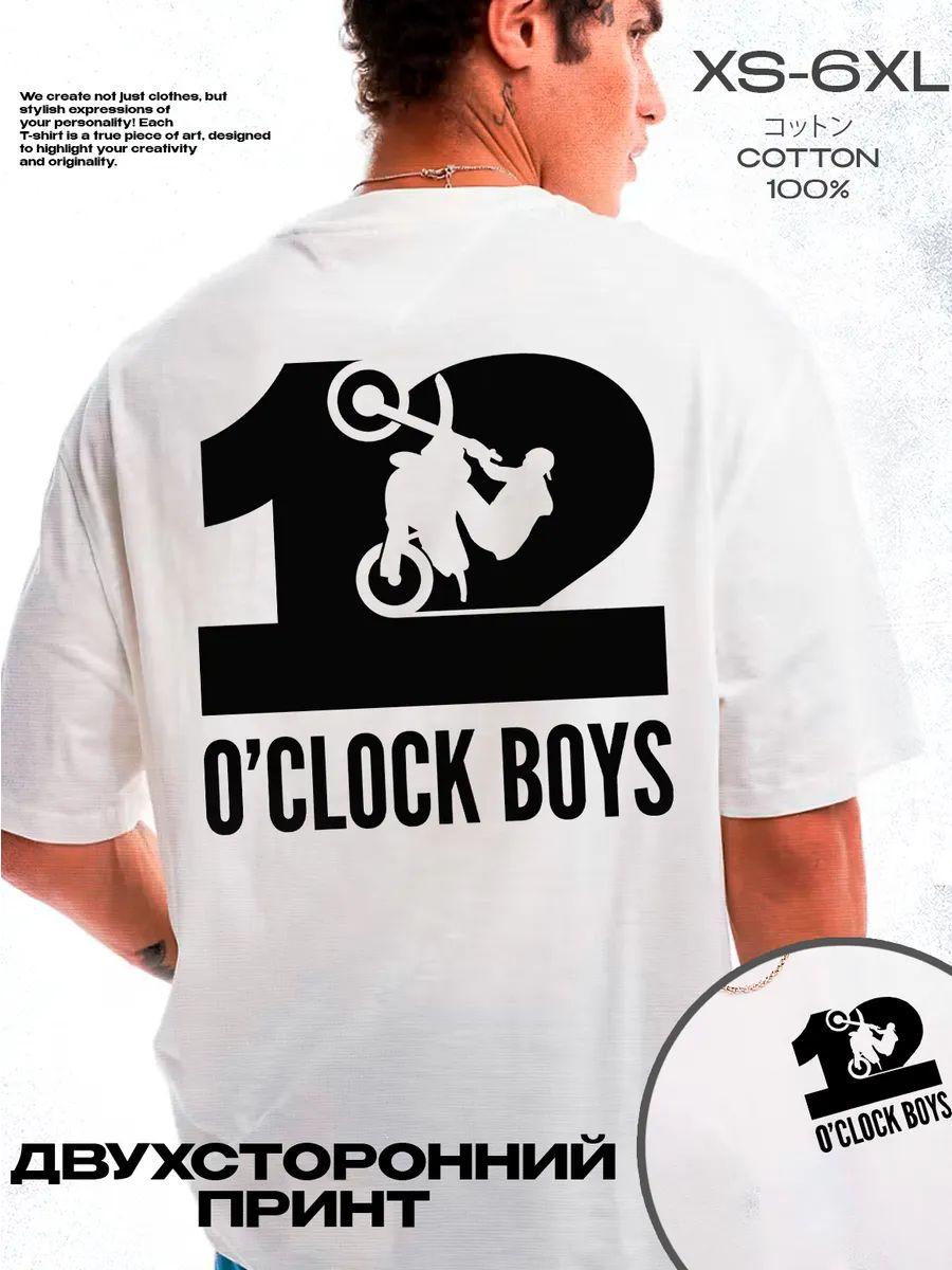 12 o clock boys double-sided print T-shirt 4XL
