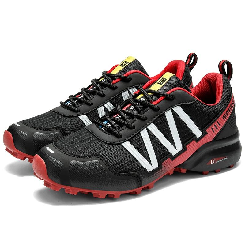 Men Hiking Shoes Outdoor Trail Running Shoes Mesh Breathable Hiking Training Shoes Large Size 39-47 Casual Sports Shoes Pdmcms