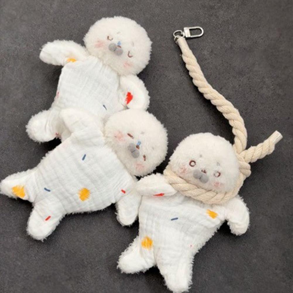Cute Seal Stress Relief Plush Toy with Hanging Rope Funny Sensory Bean Bag for Kids And Stress Relief