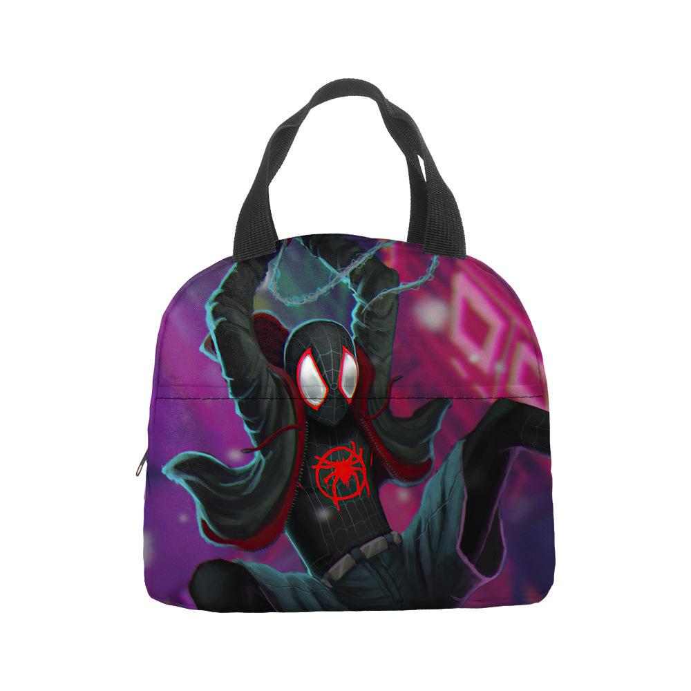 Anime Spider-Man Lunch Bag Portable Insulation Bag Bento Bag Lunch Box Bag Children'S Lunch Bag Picnic Ice Bag