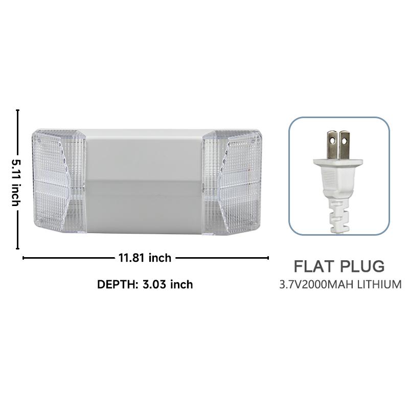 LED Fire Fighting Light Emergency Evacuation Exit Light Wall Mounted Rechargeable Emergency Lamp Indoor Light for Power Outage