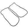 2PCS Front Door Opening Weatherstrip 72310 S84 A01 Left and Right Side Rubber Door Weatherstrip Moulding Seal for