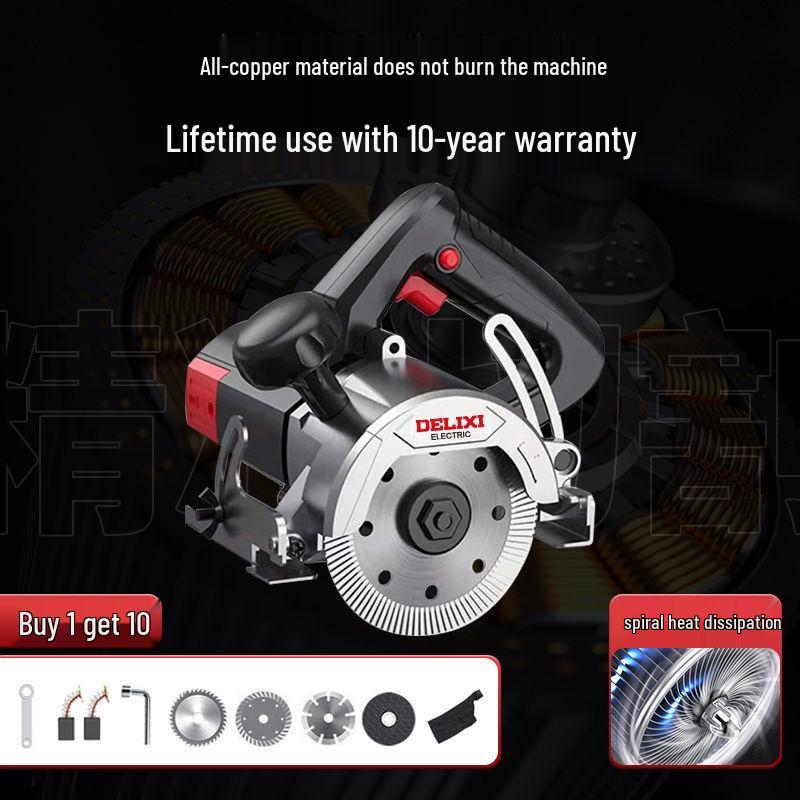 High-Power Multifunctional Handheld Electric Saw for Marble, Wood, Tile, Stone, Metal.