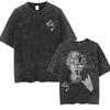 Vintage Washed Machine Gun Kelly MGK Lost Americana Tour 2026 T Shirt Men Women Harajuku Streetwear Casual Short Sleeve T-shirts